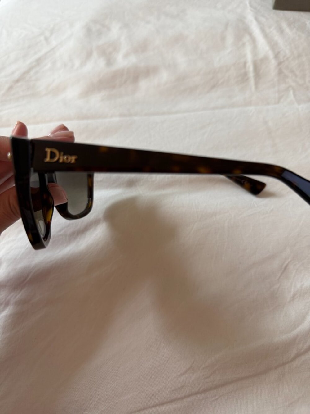 Christian Dior 086HA Tortoise Sunglasses 55mm Like New - Picture 6 of 9